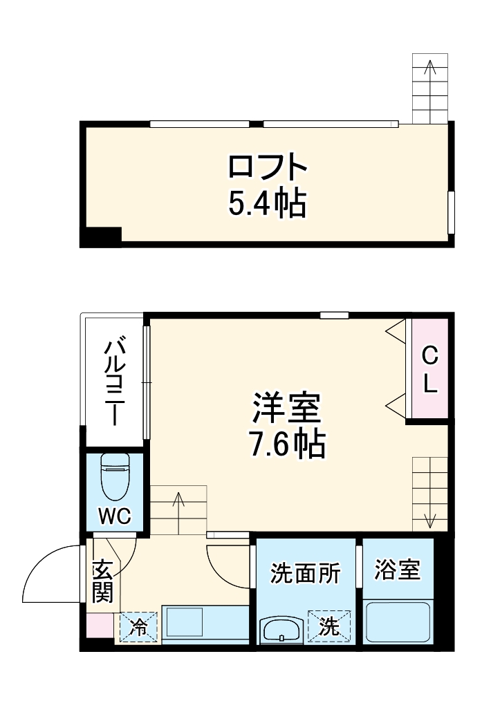 ハーモニーテラス寺崎町Ⅱの間取り