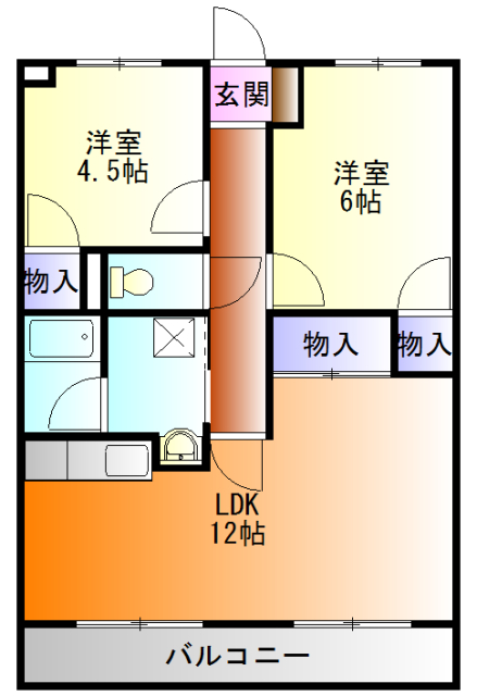 ガーデン葉月Ⅰの間取り