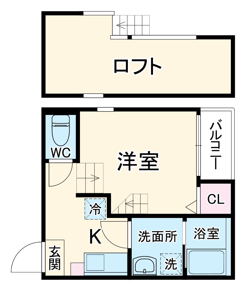 La luce桜本町の間取り