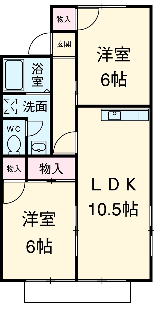 リヴェールJ Ⅱ棟の間取り