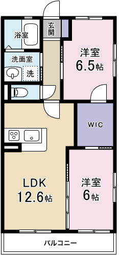 グランドール新貝の間取り