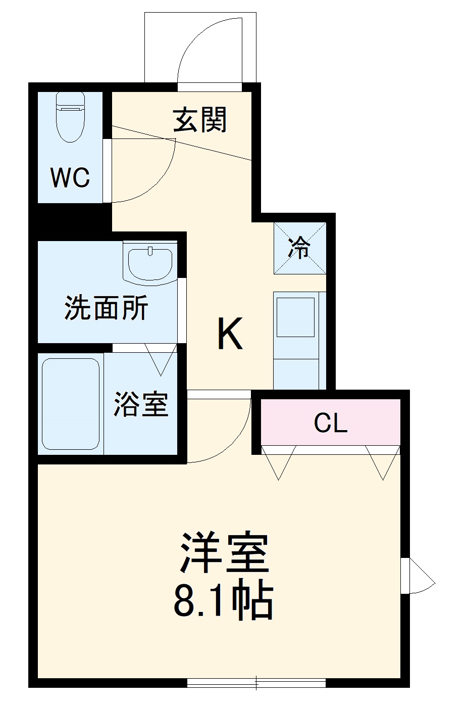 クローバーハイネスの間取り