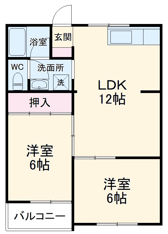 マンション浅名の間取り