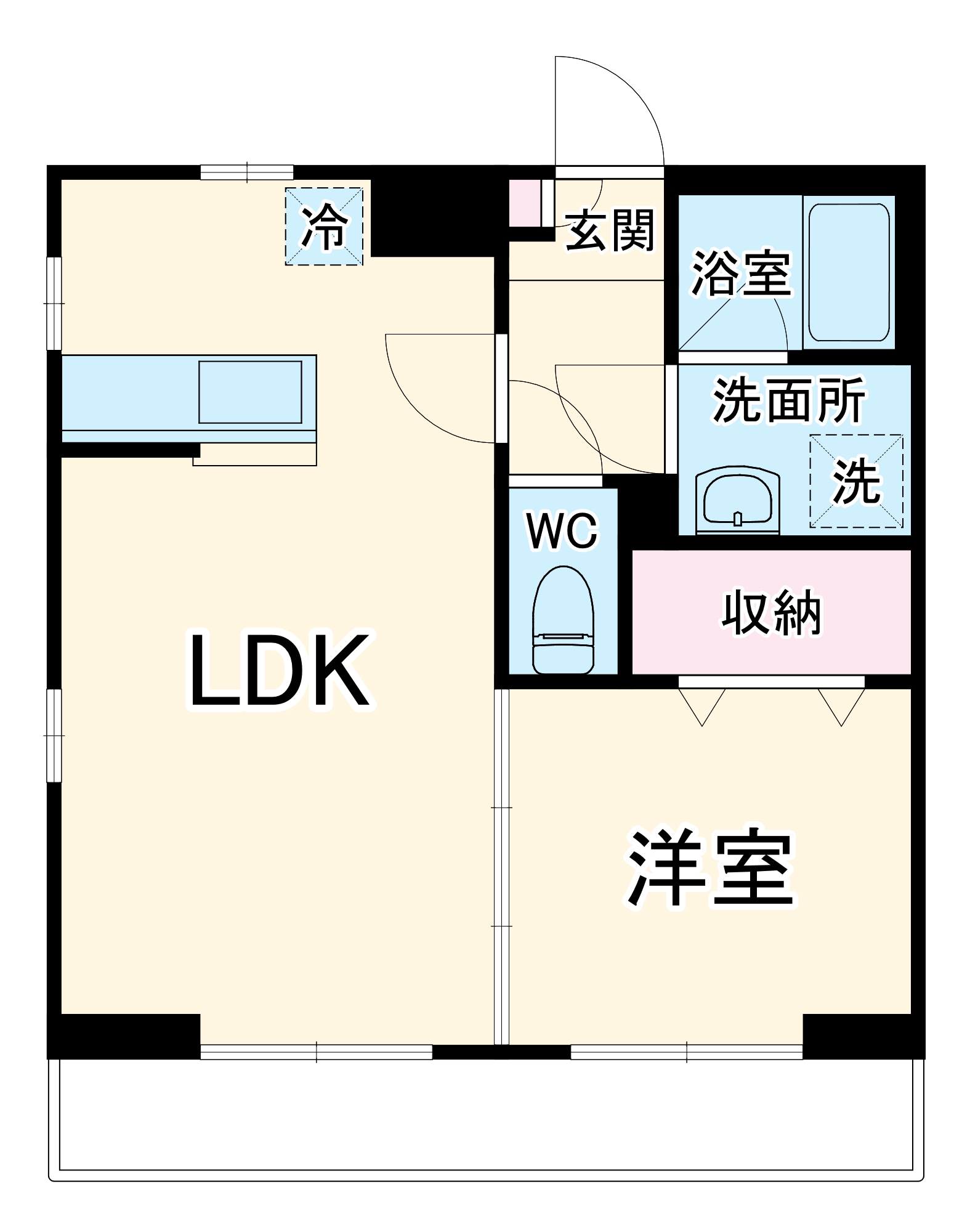 リブリ・Crest Yanagisakiの間取り