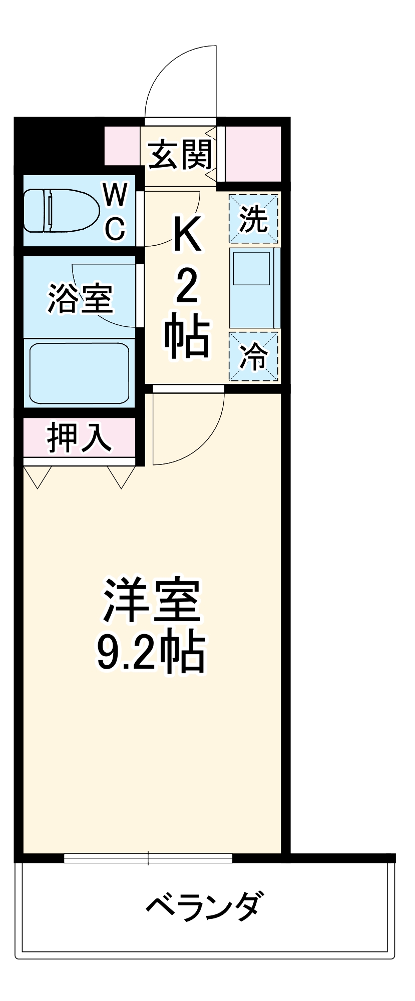 シャンフレア北浦和の間取り