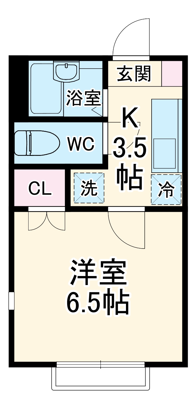 クレセールメゾンの間取り