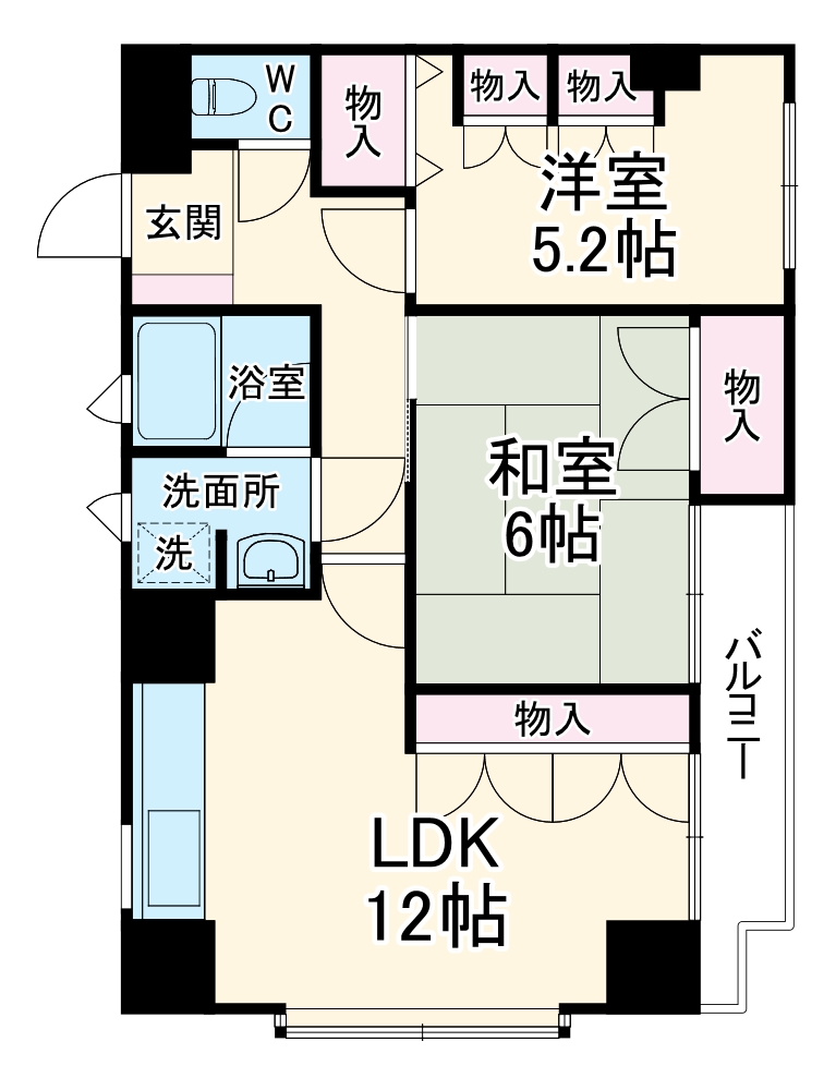 ライオンズマンション浦和常盤公園の間取り