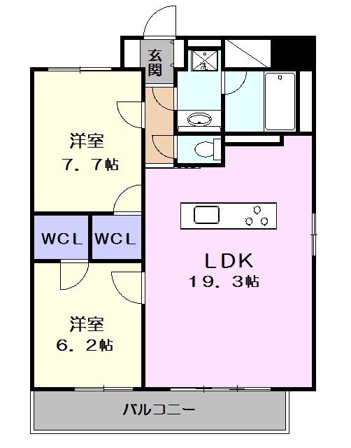 ラヴァーチェ徳川の間取り