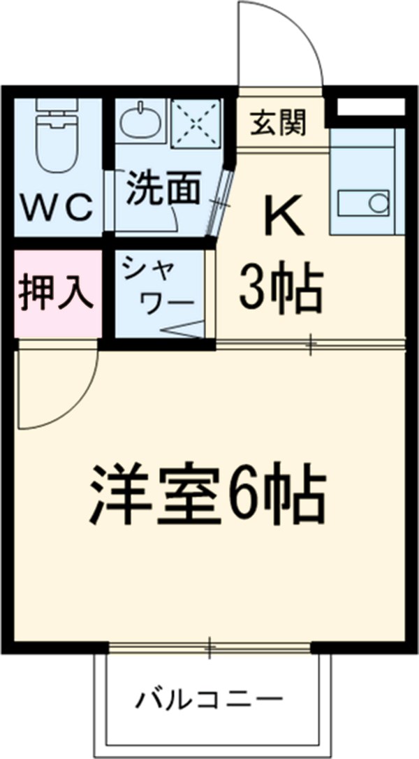 ジュネス鳩岡の間取り