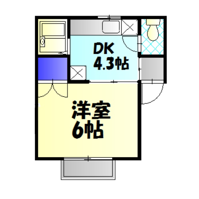 ヴェガ天台の間取り