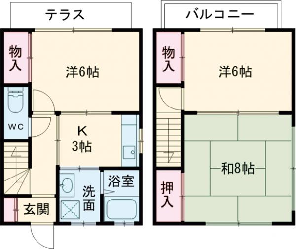 ライヴス渋川の間取り
