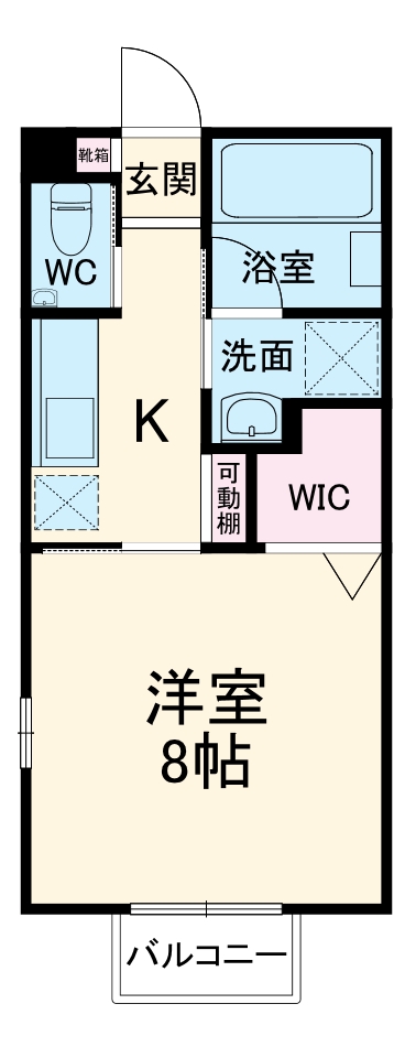 バスタ川原 西棟の間取り
