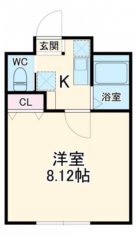 302号室の間取り