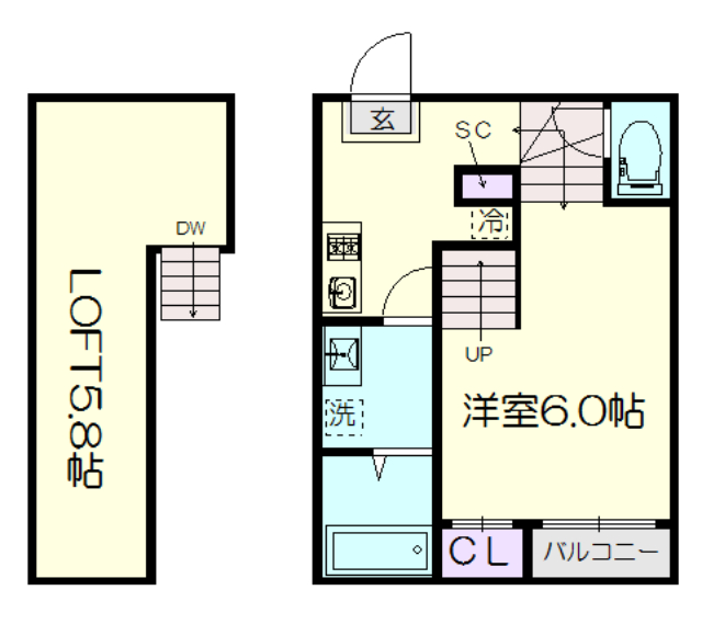 ハーモニーテラス東水切町の間取り