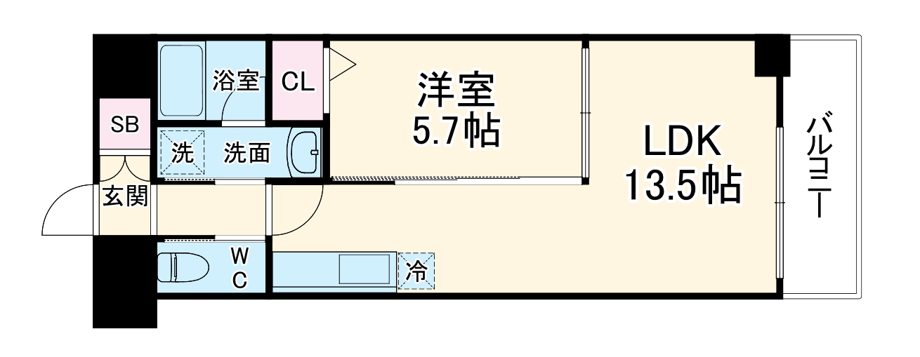 ラヴィータ泉の間取り