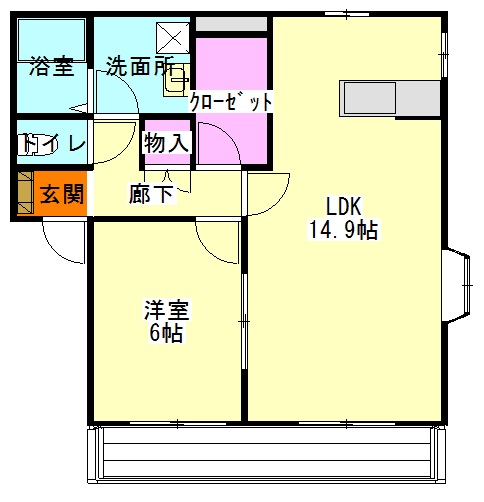メープルハイツの間取り