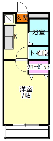 高山マンションの間取り