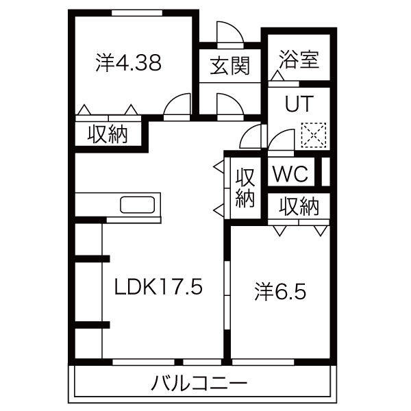 あさひレジデンス大友の間取り