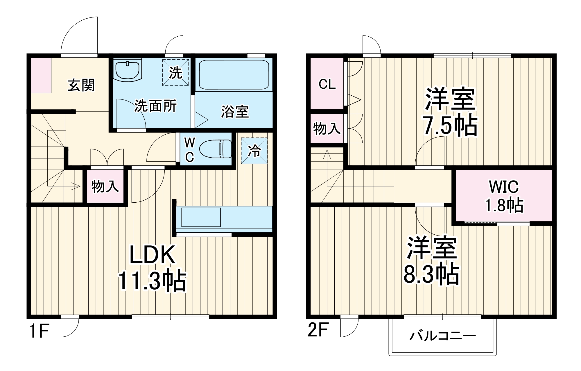 テラスハウス浜見の間取り