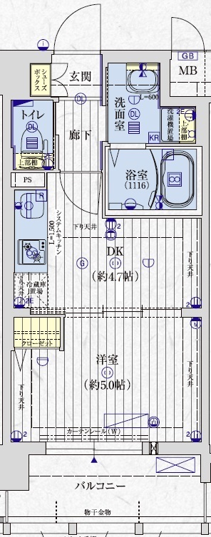 アクアプレイス京都西院の間取り
