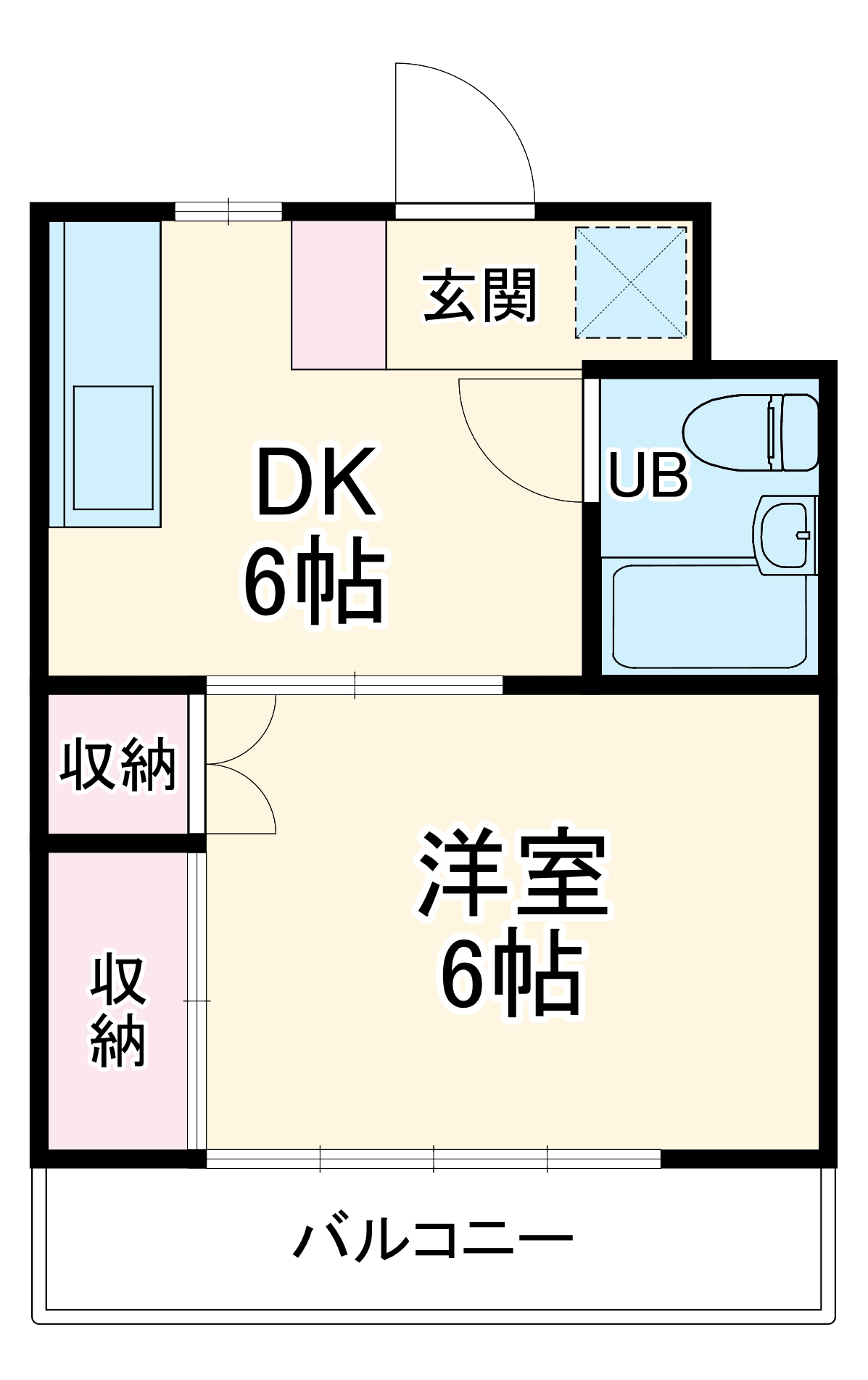 コーポハピネスの間取り