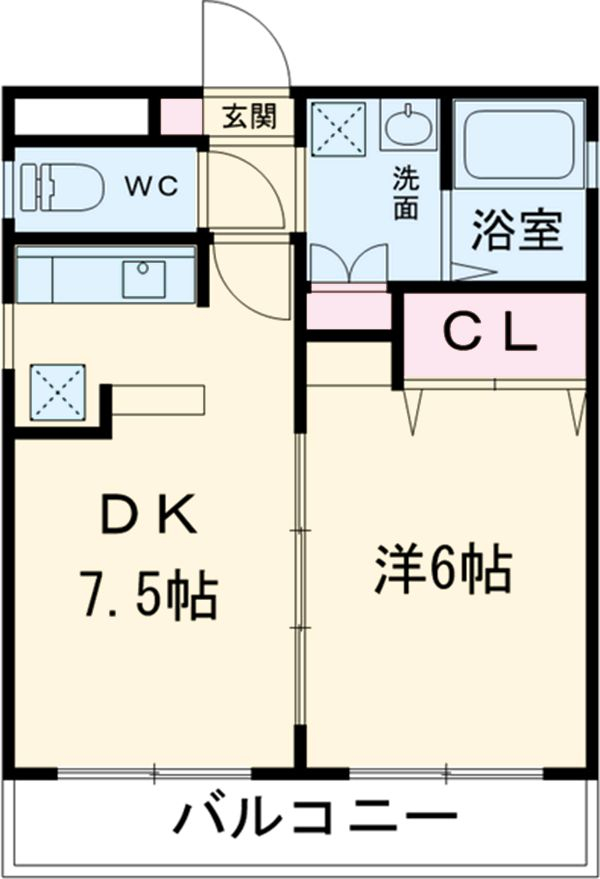 タウンコート砂田の間取り