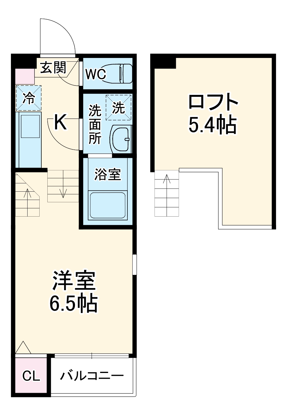 ハーモニーテラス清水Ⅳの間取り