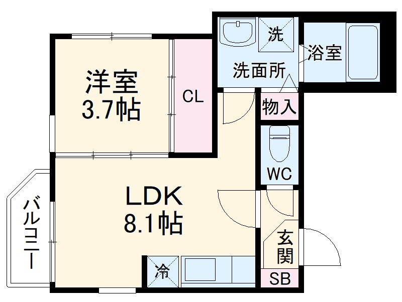 ハーモニーテラス志賀町Ⅱの間取り