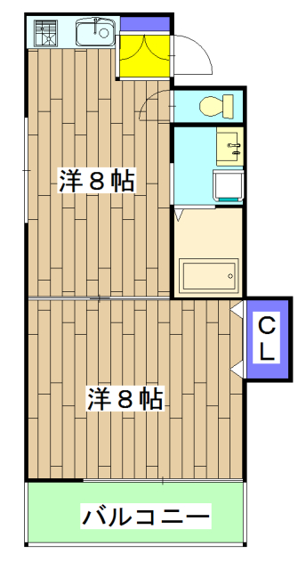 シャンドール太秦の間取り