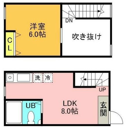 コーポ北欧南館の間取り