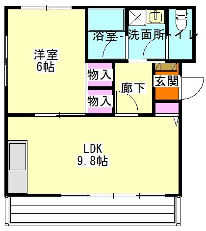 清水第三マンションの間取り