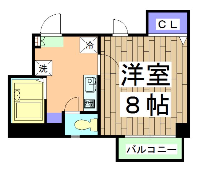 ハイツモナークの間取り