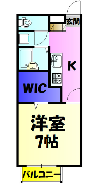 カサフローラの間取り