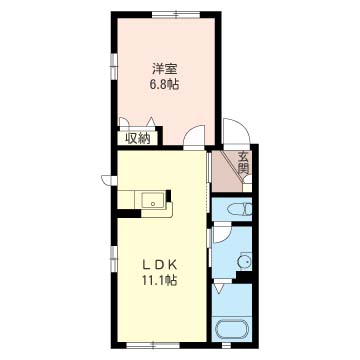 オレンジ・ガーデンAの間取り