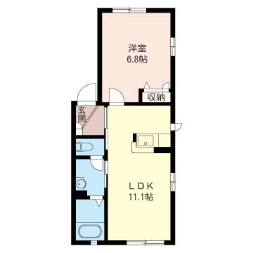 オレンジ・ガーデンAの間取り