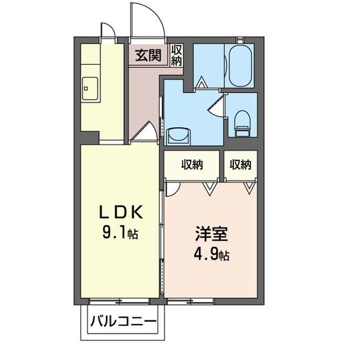 ウイル・ヴィレッジAの間取り