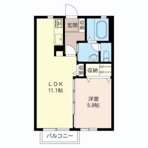 ヴィクトワールⅡBの間取り