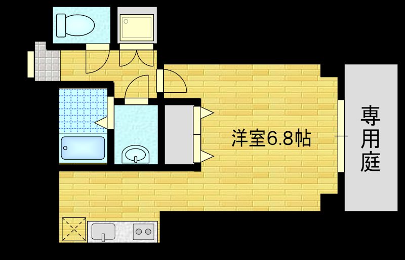 プリオーレ衣笠の間取り