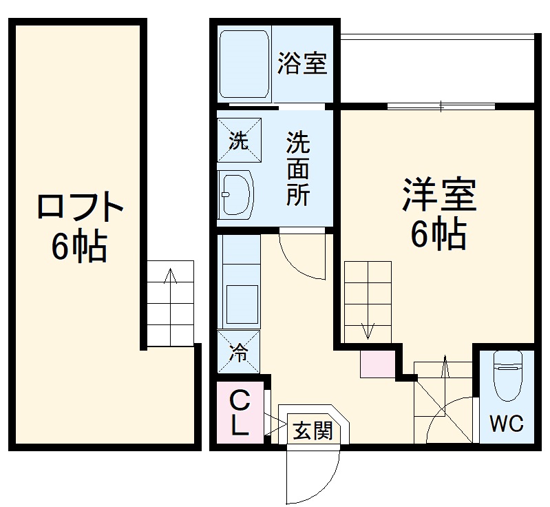 セレーノオオゾネの間取り