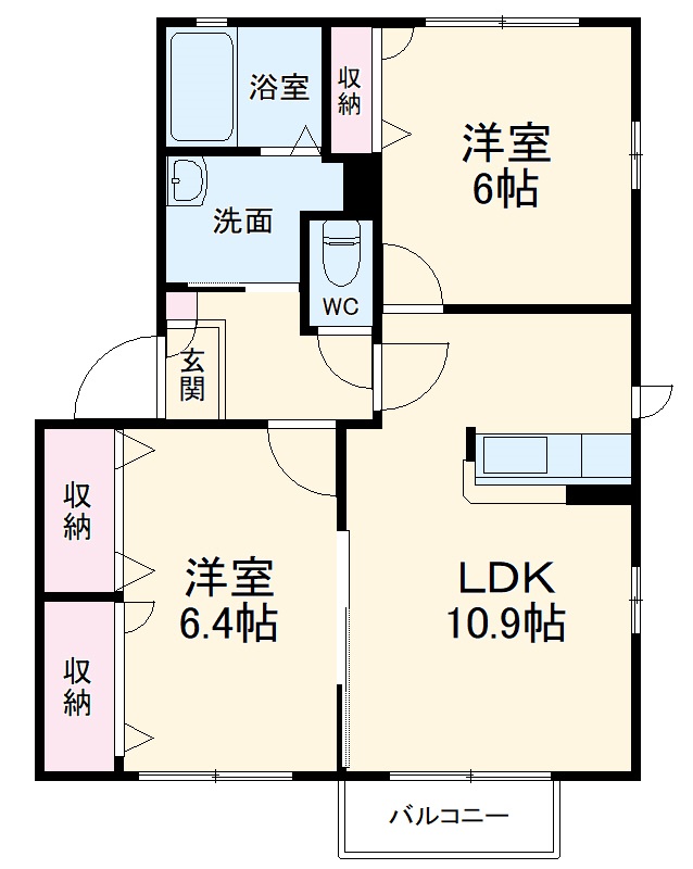 ケイコーポAの間取り