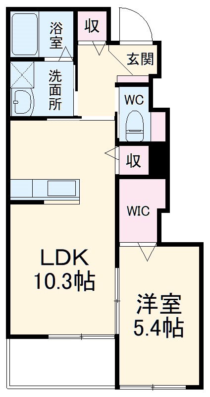 フローリッシュⅠの間取り