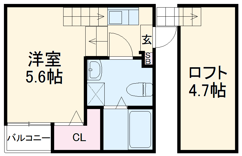 ハーモニーテラス志賀町Ⅲの間取り