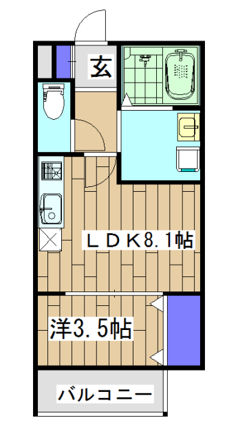 グランツ京都花園の間取り