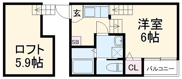 ハーモニーテラス志賀町Ⅴの間取り