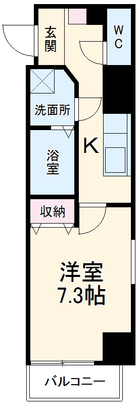 エストゥルースプラスノース名古屋の間取り