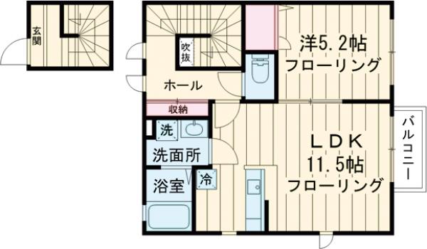 エーブハウスの間取り