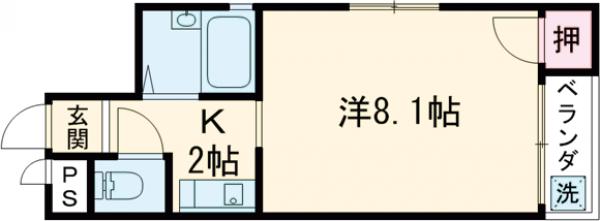 ハイツフラーデンの間取り