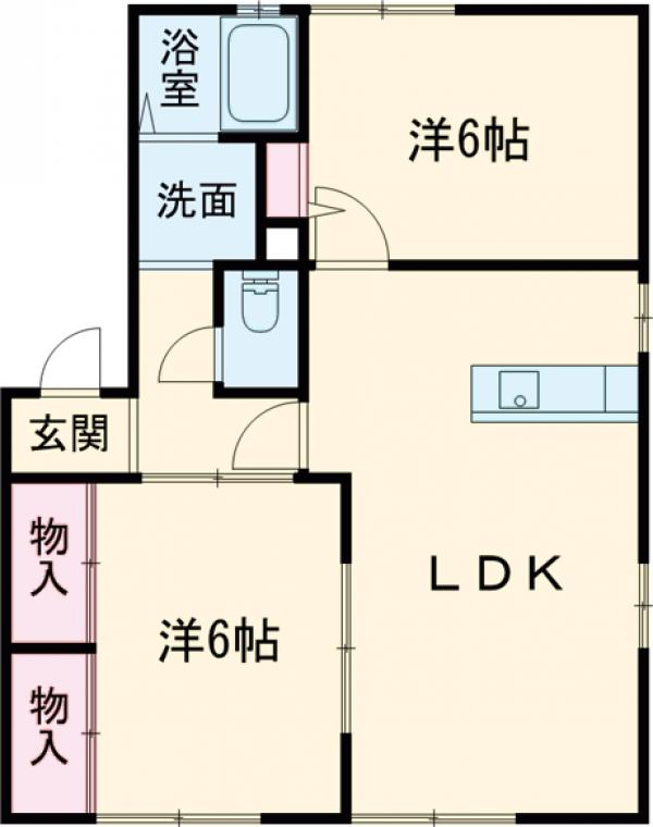 コスモBの間取り