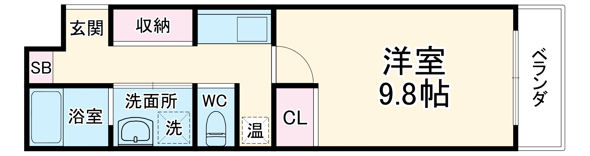 エクラン二条城の間取り