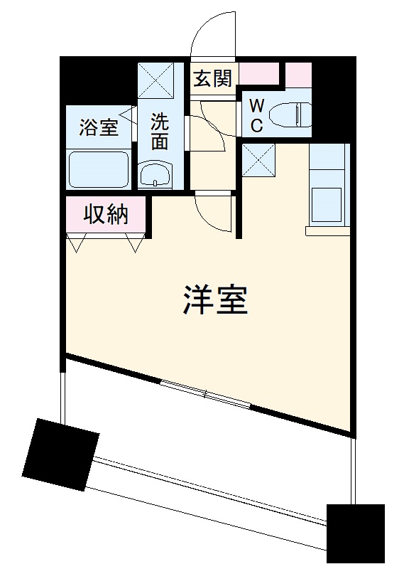 プラウランド名駅の間取り